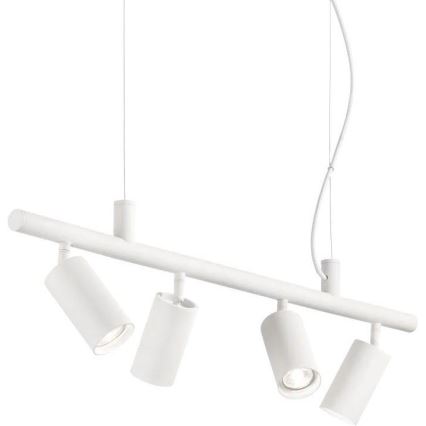 Ideal Lux - Candeeiro suspenso LED DYNAMITE 4xGU10/7W/230V CRI 90 branco