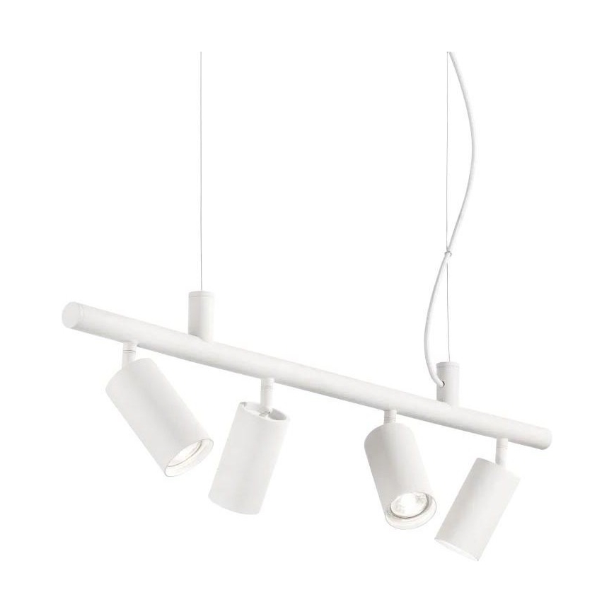 Ideal Lux - Candeeiro suspenso LED DYNAMITE 4xGU10/7W/230V CRI 90 branco