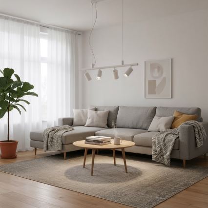 Ideal Lux - Candeeiro suspenso LED DYNAMITE 4xGU10/7W/230V CRI 90 branco