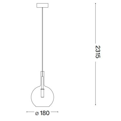 Ideal Lux - Candeeiro suspenso LED EMPIRE 1xG9/3W/230V