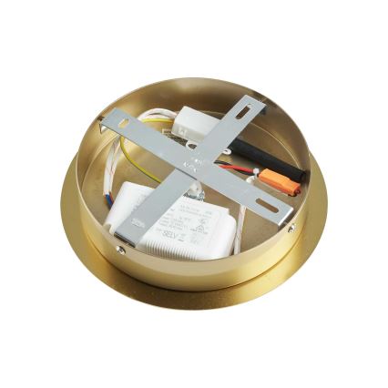 Ideal Lux - Candeeiro suspenso LED EQUINOXE 12xG4/2W/230V diâmetro 124 cm latão/transparente