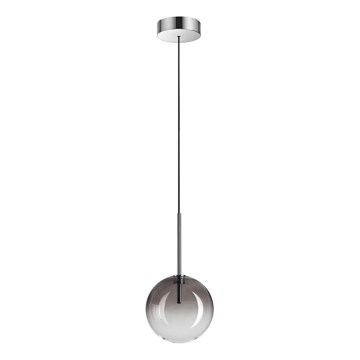 Ideal Lux - Candeeiro suspenso LED EQUINOXE 1xG4/2W/230V diâmetro 15 cm cromado brilhante/fumado