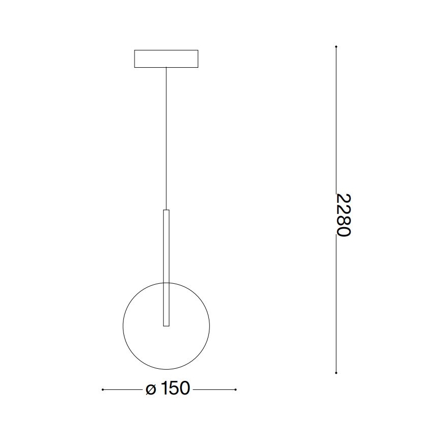 Ideal Lux - Candeeiro suspenso LED EQUINOXE 1xG4/2W/230V diâmetro 15 cm cromado brilhante/fumado