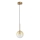 Ideal Lux - Candeeiro suspenso LED EQUINOXE 1xG4/2W/230V diâmetro 15 cm latão/fumado