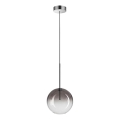 Ideal Lux - Candeeiro suspenso LED EQUINOXE 1xG4/2W/230V diâmetro 20 cm cromado brilhante/fumado