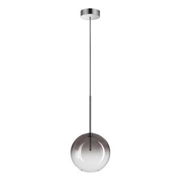 Ideal Lux - Candeeiro suspenso LED EQUINOXE 1xG4/2W/230V diâmetro 20 cm cromado brilhante/fumado