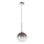 Ideal Lux - Candeeiro suspenso LED EQUINOXE 1xG4/2W/230V diâmetro 20 cm cromado brilhante/fumado