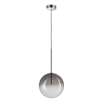 Ideal Lux - Candeeiro suspenso LED EQUINOXE 1xG4/2W/230V diâmetro 25 cm cromado brilhante/fumado