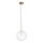 Ideal Lux - Candeeiro suspenso LED EQUINOXE 1xG4/2W/230V diâmetro 25 cm latão/transparente