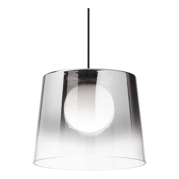 Ideal Lux - Candeeiro suspenso LED FADE 1xG9/3W/230V diâmetro 27,3 cm cinzento/fumado
