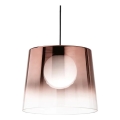Ideal Lux - Candeeiro suspenso LED FADE 1xG9/3W/230V diâmetro 27,3 cm cobre/fumado