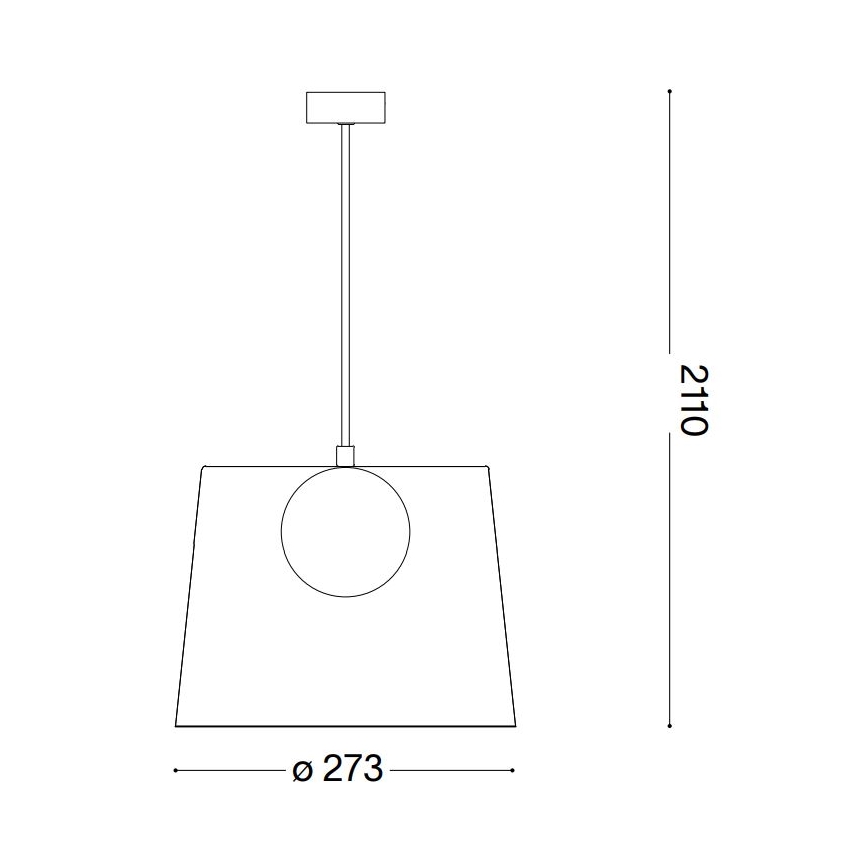 Ideal Lux - Candeeiro suspenso LED FADE 1xG9/3W/230V diâmetro 27,3 cm cobre/fumado