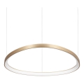 Ideal Lux - Candeeiro suspenso LED GEMINI LED/59W/230V diâmetro 81 cm CRI 90 dourado
