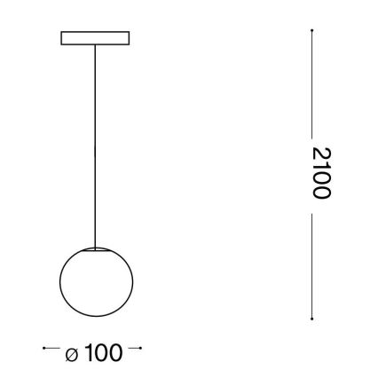 Ideal Lux - Candeeiro suspenso LED MAPA 1xG9/3W/230V diâmetro 10 cm branco