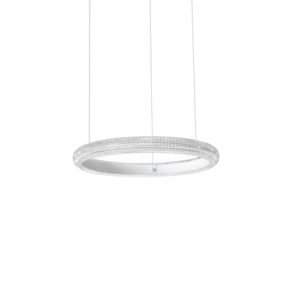 Ideal Lux - Candeeiro suspenso LED MIRACLE LED/25W/230V diâmetro 40 cm CRI 90 cromado mate