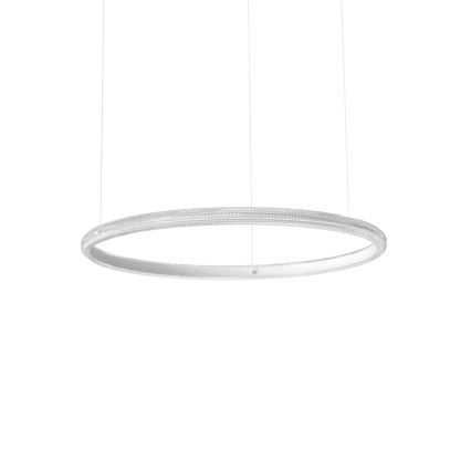 Ideal Lux - Candeeiro suspenso LED MIRACLE LED/45W/230V diâmetro 80 cm CRI 90 cromado mate