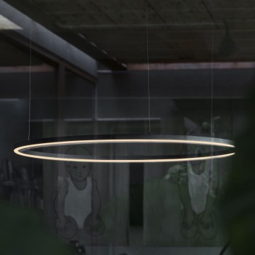 Ideal Lux - Candeeiro suspenso LED ORACLE LED/55W/230V 3000K diâmetro 90 cm preto