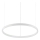 Ideal Lux - Candeeiro suspenso LED ORACLE SLIM LED/32W/230V 3000K diâmetro 50 cm branco