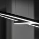 Ideal Lux - Candeeiro suspenso LED ORACLE SLIM LED/43W/230V diâmetro 90 cm preto