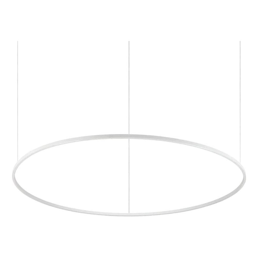 Ideal Lux - Candeeiro suspenso LED ORACLE SLIM LED/89W/230V 4000K diâmetro 150 cm branco