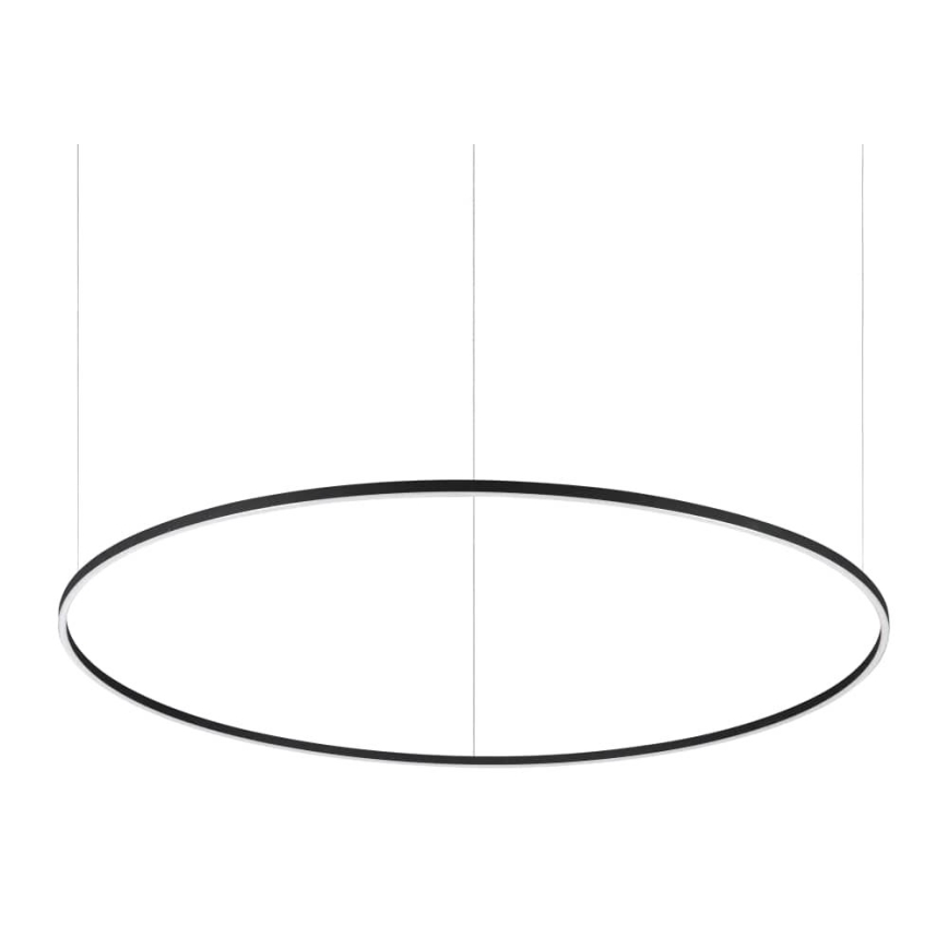 Ideal Lux - Candeeiro suspenso LED ORACLE SLIM LED/89W/230V 4000K diâmetro 150 cm preto