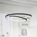 Ideal Lux - Candeeiro suspenso LED OZ LED/52W/230V diâmetro 80 cm CRI 90 preto