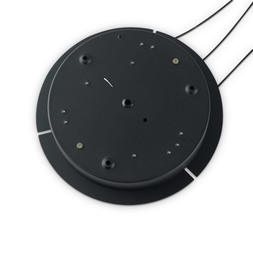 Ideal Lux - Candeeiro suspenso LED OZ LED/52W/230V diâmetro 80 cm CRI 90 preto