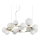 Ideal Lux - Candeeiro suspenso LED PERLAGE 14xG9/3W/230V diâmetro 85 cm dourado/branco
