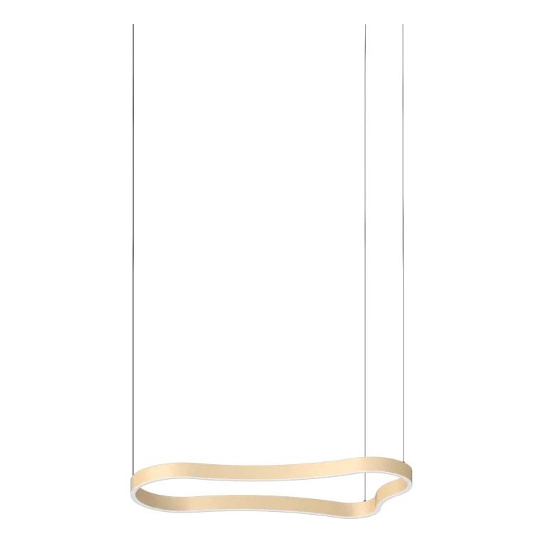 Ideal Lux - Candeeiro suspenso LED WAVES LED/37W/230V CRI 90 latão