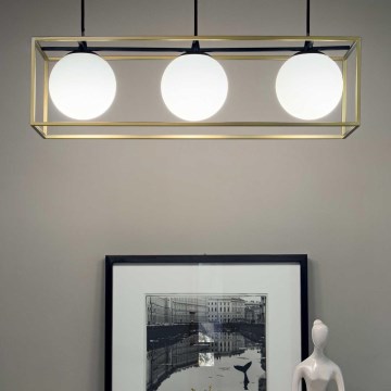 Ideal Lux - Candeeiro suspenso LINGOTTO 3xE14/28W/230V