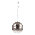 Ideal Lux - Candeeiro suspenso MAPA 1xE27/42W/230V diâmetro 20 cm cinzento/fumado