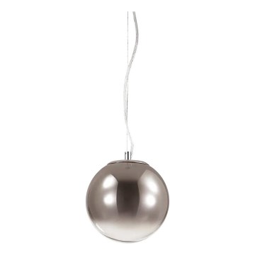 Ideal Lux - Candeeiro suspenso MAPA 1xE27/42W/230V diâmetro 20 cm cinzento/fumado