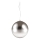 Ideal Lux - Candeeiro suspenso MAPA 1xE27/42W/230V diâmetro 40 cm cinzento/fumado