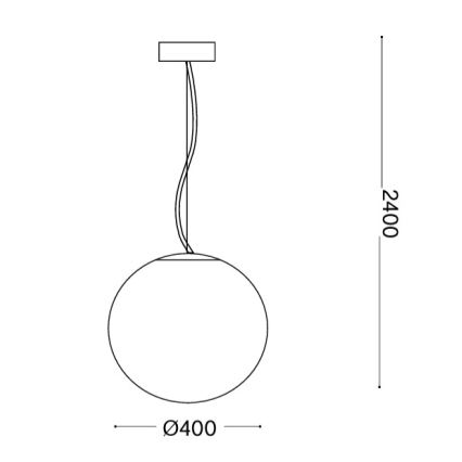 Ideal Lux - Candeeiro suspenso MAPA 1xE27/60W/230V