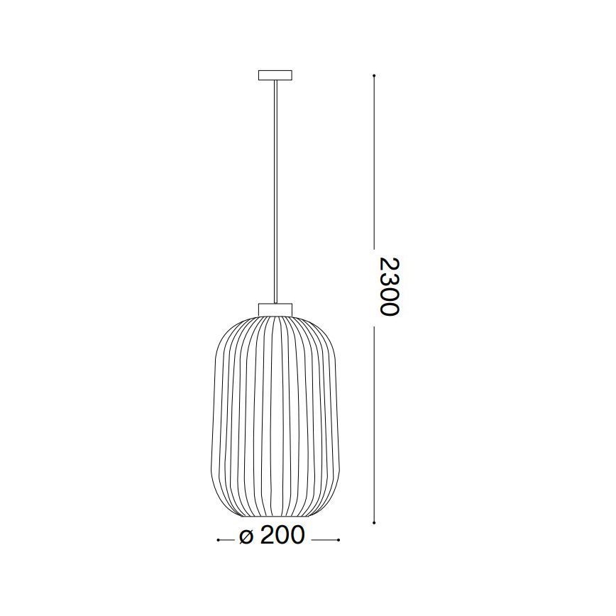 Ideal Lux - Candeeiro suspenso MINT 1xE27/60W/230V diâmetro 20 cm verde