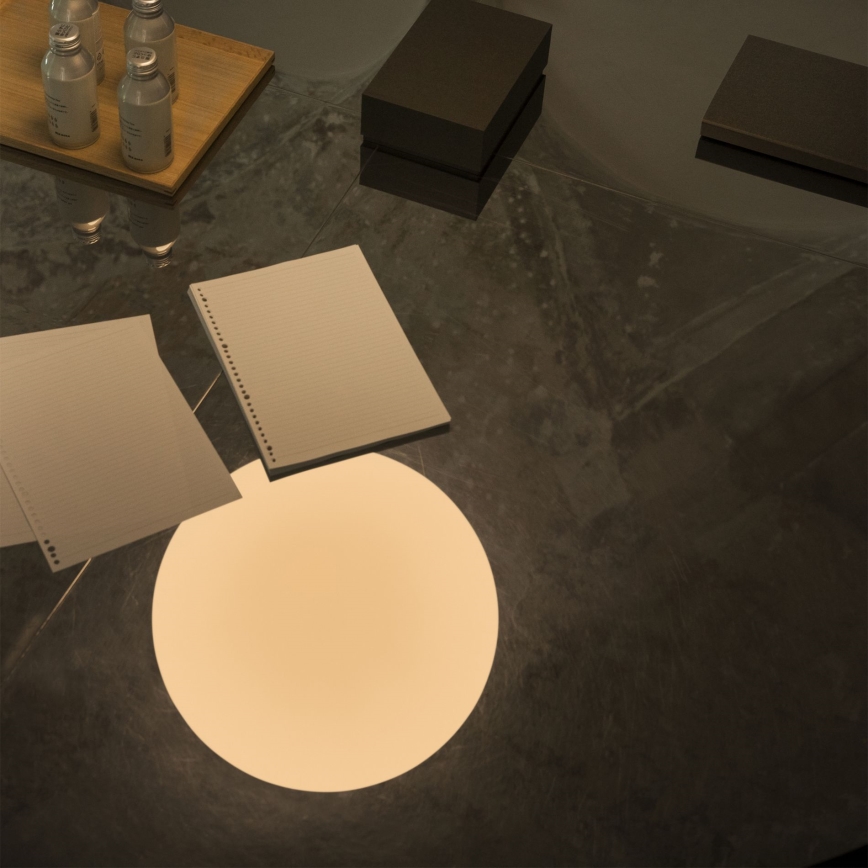 Ideal Lux - Candeeiro suspenso por cabo MAPA 1xE27/42W/230V Ø 40 cm branco