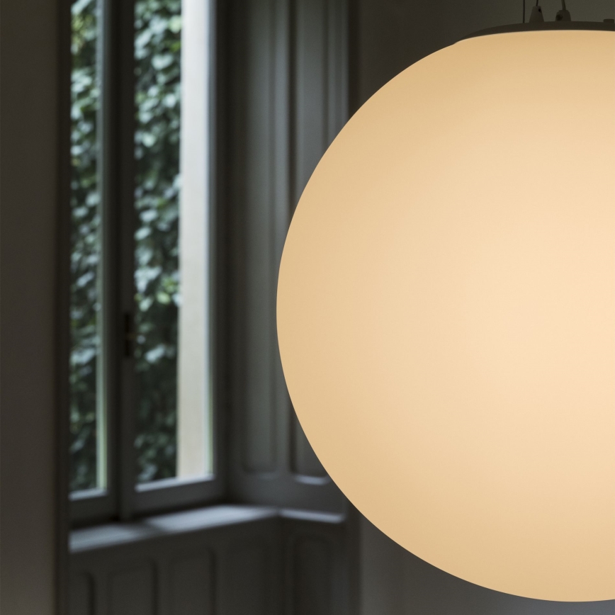 Ideal Lux - Candeeiro suspenso por cabo MAPA 1xE27/42W/230V Ø 40 cm branco