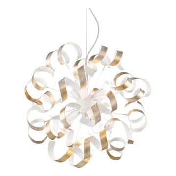Ideal Lux - Candeeiro suspenso VORTEX 6xE14/40W/230V diâmetro 53 cm dourado/pátina