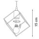 Ideal Lux - Candelabro suspenso ICE 5xE27/60W/230V