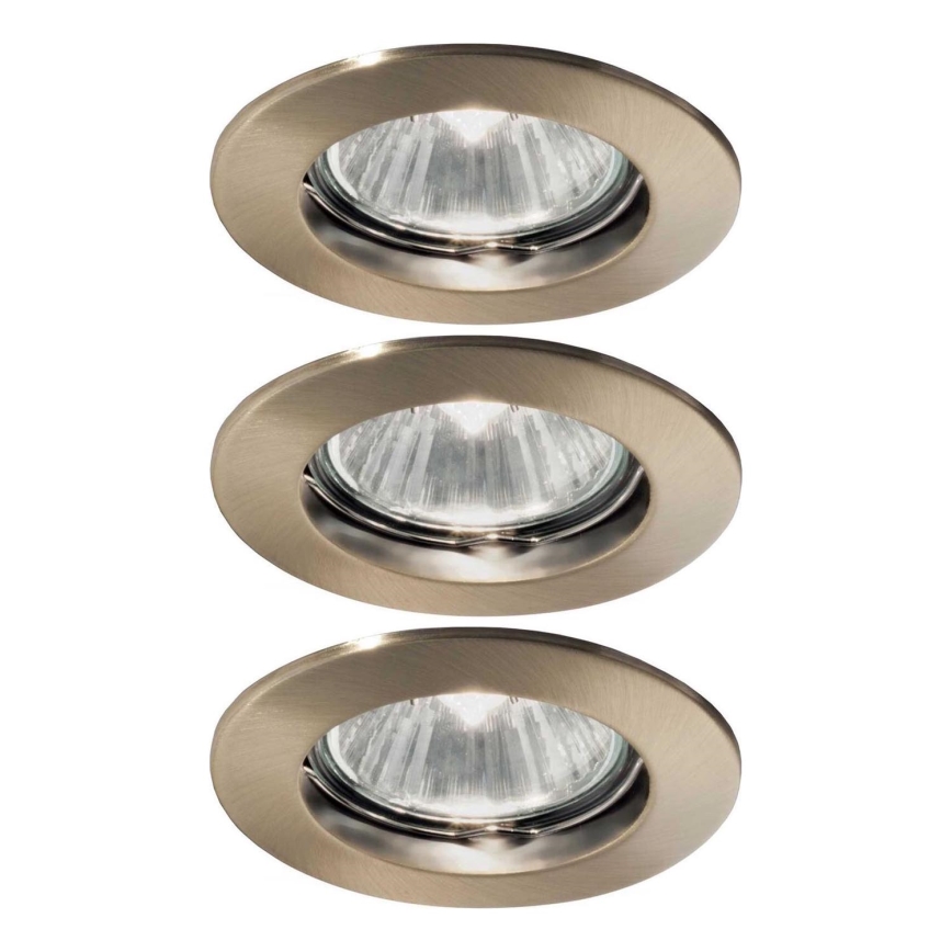 Ideal Lux - CONJUNTO 3x Iluminações embutidas 1xGU10/50W/230V