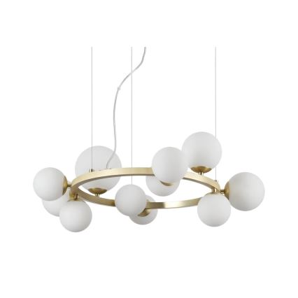 Ideal Lux - Cúpula de substituição para lustre, luminária ou candeeiro PERLAGE, Ø 12 cm, branco
