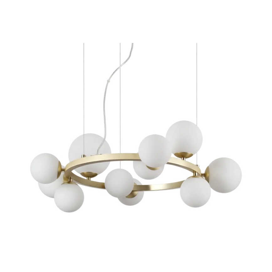 Ideal Lux - Cúpula de substituição para lustre, luminária ou candeeiro PERLAGE, Ø 12 cm, branco