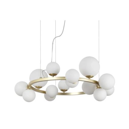 Ideal Lux - Cúpula de substituição para lustre, luminária ou candeeiro PERLAGE, Ø 12 cm, branco