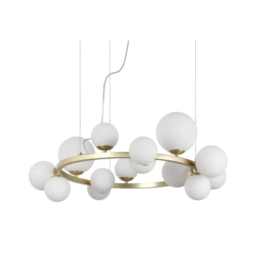 Ideal Lux - Cúpula de substituição para lustre, luminária ou candeeiro PERLAGE, Ø 12 cm, branco