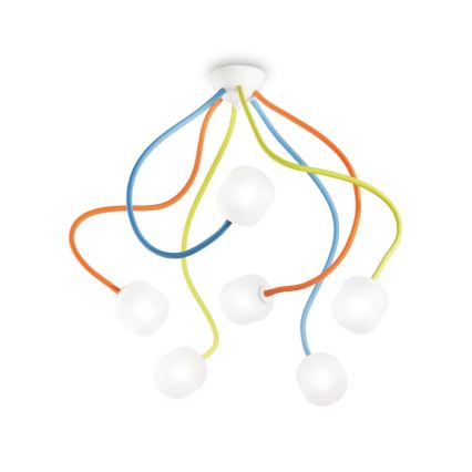 Ideal Lux - Cúpula de substituição para lustre OCTOPUS G9 Ø 10 cm branca