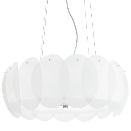 Ideal Lux - Cúpula de substituição para lustre ou candeeiro de tecto OVALINO, branca
