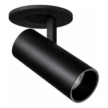Ideal Lux - Foco de embutir LED NOVA, 6W/230V, 3000K, CRI 90, Ø 6,8 cm, preto