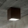 Ideal Lux - Foco de exterior TECHO 1xGU10/20W/230V 9x9 cm IP54 castanho