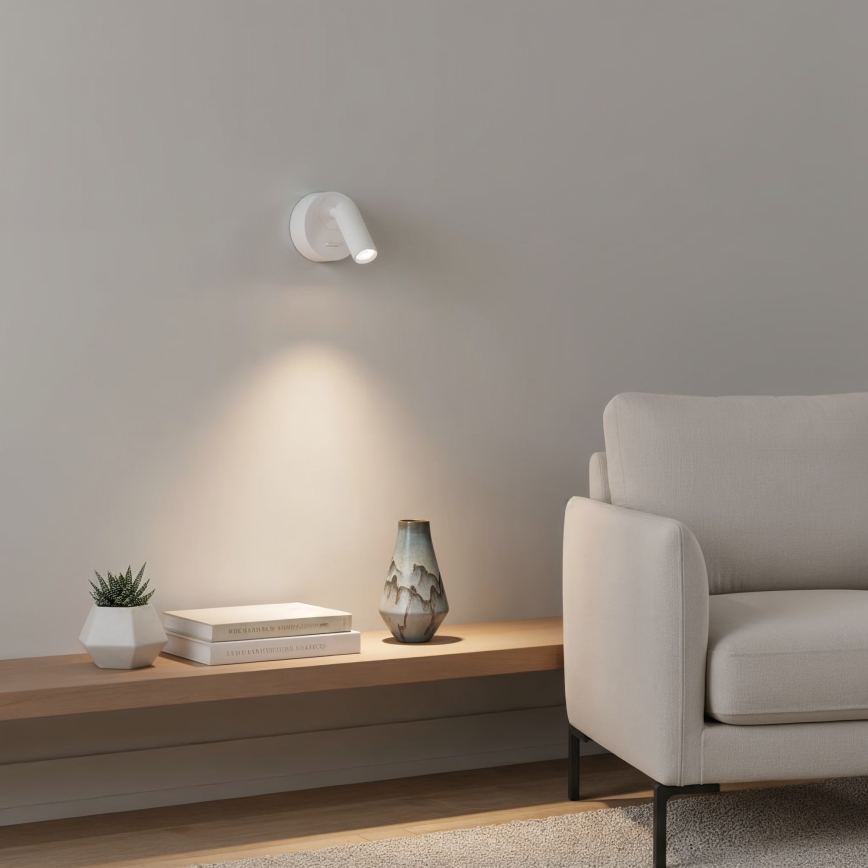 Ideal Lux - Foco de parede LED BEAN LED/3W/230V CRI 90 branco