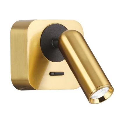 Ideal Lux - Foco de parede LED BEAN LED/3W/230V CRI 90 dourado